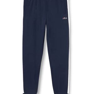 Fila Sudadera Fuerte Pantalón de Vestir, Black Iris Bright White, XS para Hombre