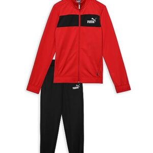 PUMA Poly Suit Cl B, Chándal Niños, Rojo (high Risk Red/black), 11-12 Años