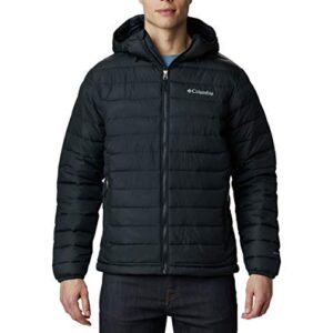 Columbia Hombre Chaqueta Acolchada Con Capucha, Black, M