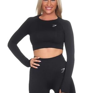 Camisa corta de manga larga Gymshark Vital Seamless 2.0 para mujer - XS
